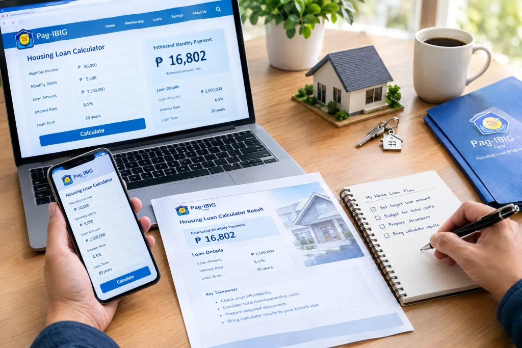 Using Calculator Results for Loan Application