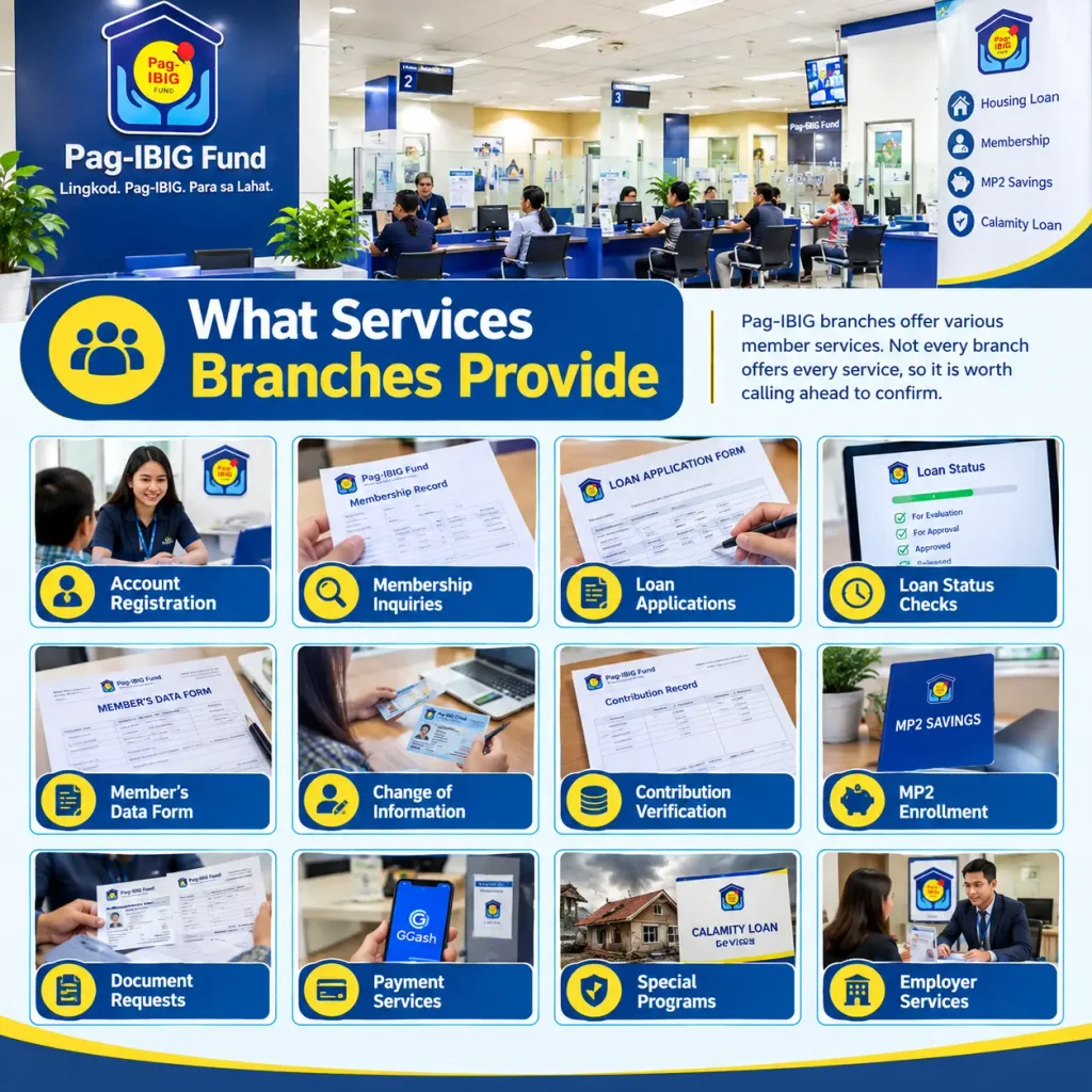 What Services Branches Provide