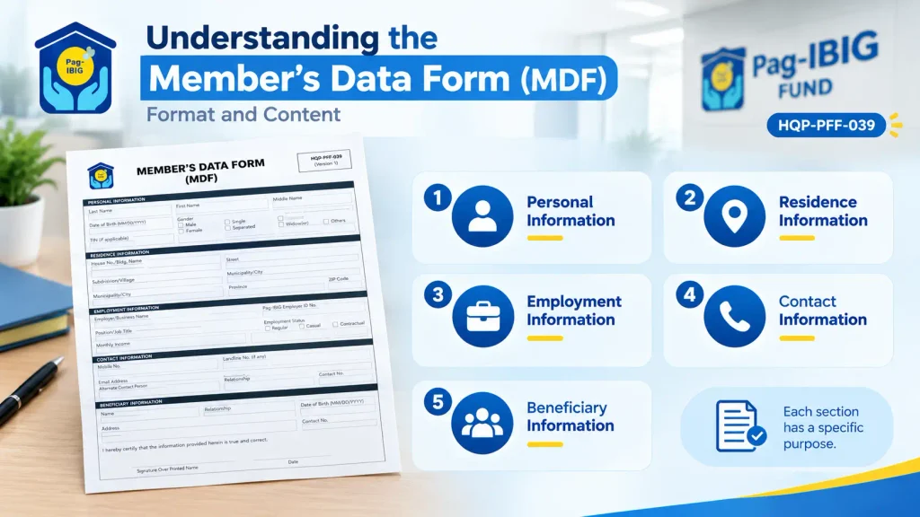 Understanding the Member's Data Form Format and Content